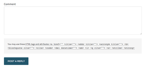 wordpress-filter-comments-html-tags